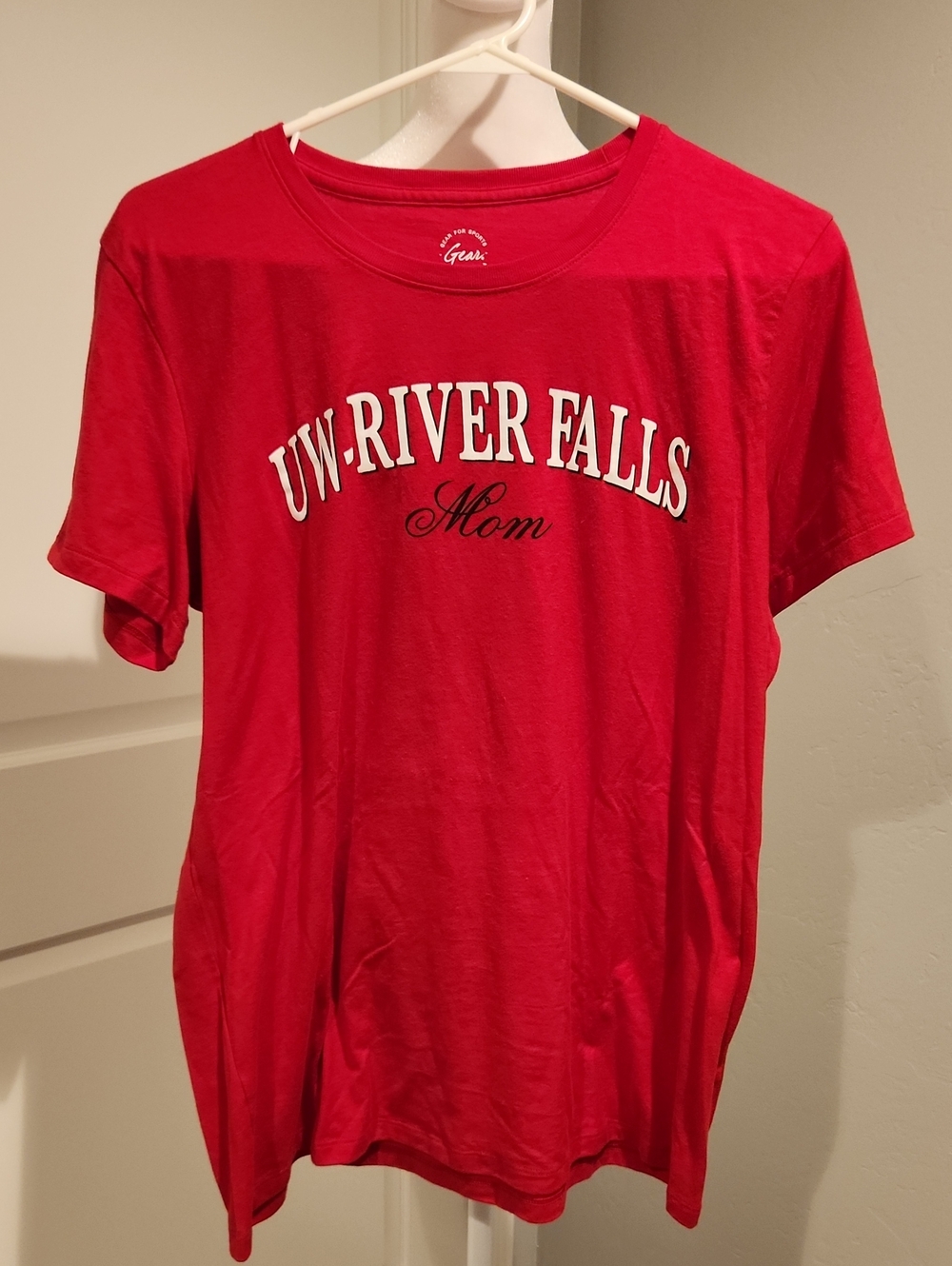 Gear For Sports Red UW-River Falls Mom Graphic Tee- XL